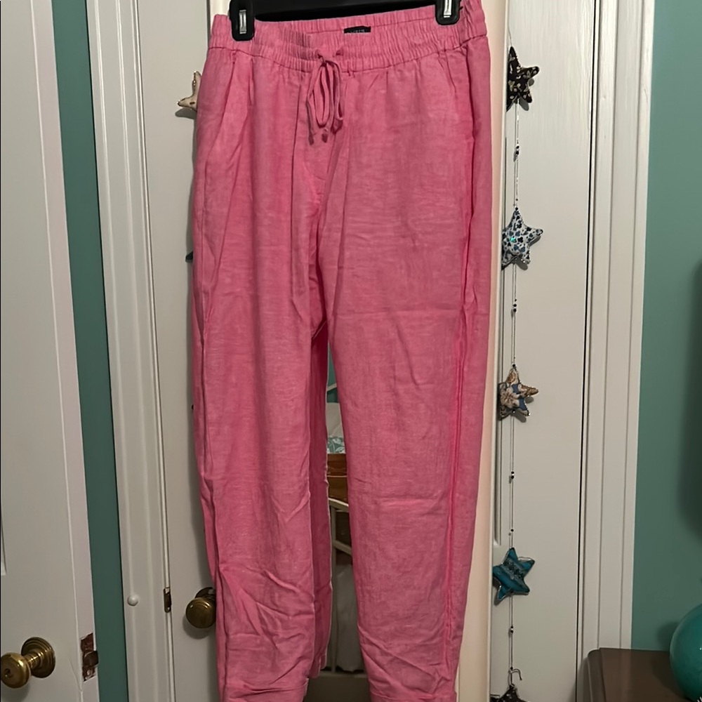 J Crew Pink Drawstring  Pants 4